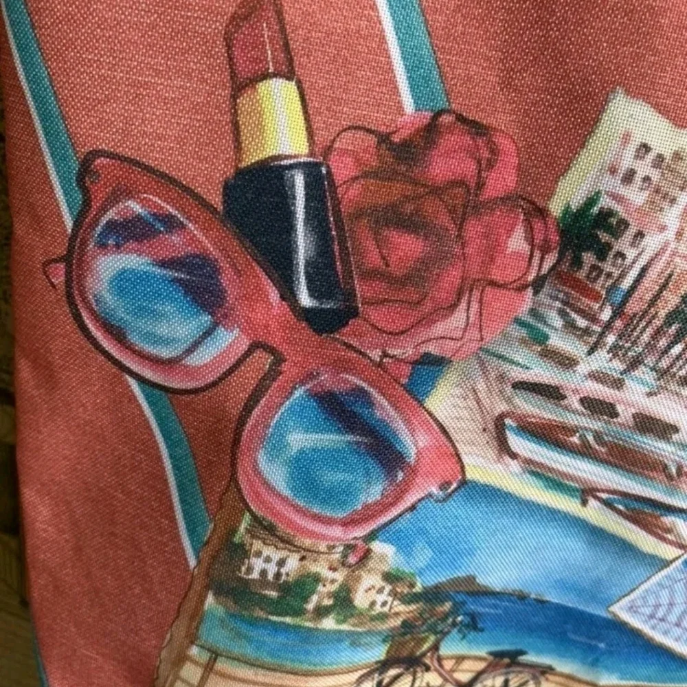 LANCOME Coral French Riviera Tote Bag - Picture 2 of 7